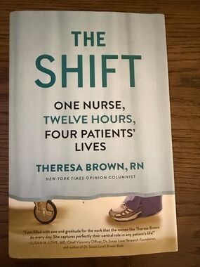 The Shift by Theresa Brown - Paperback Book - Teal & White Cover